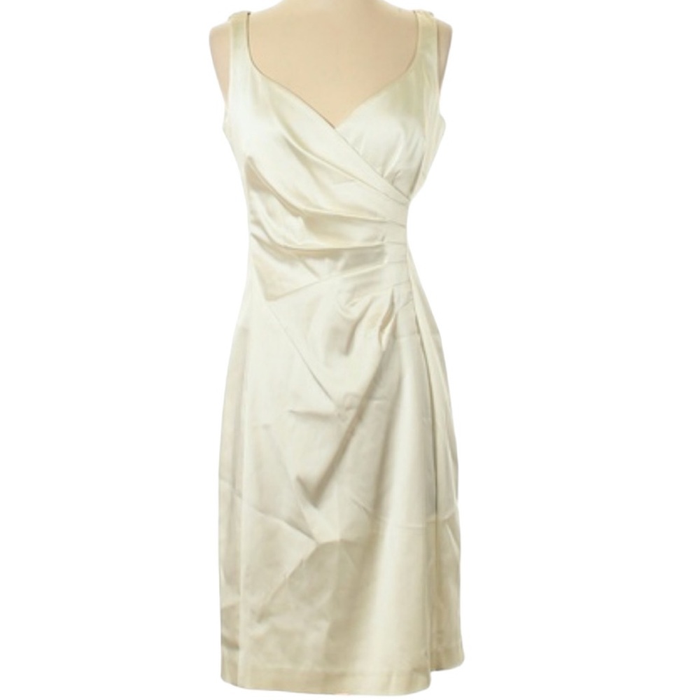 Lauren Ralph Lauren Cream Sleeveless Dress